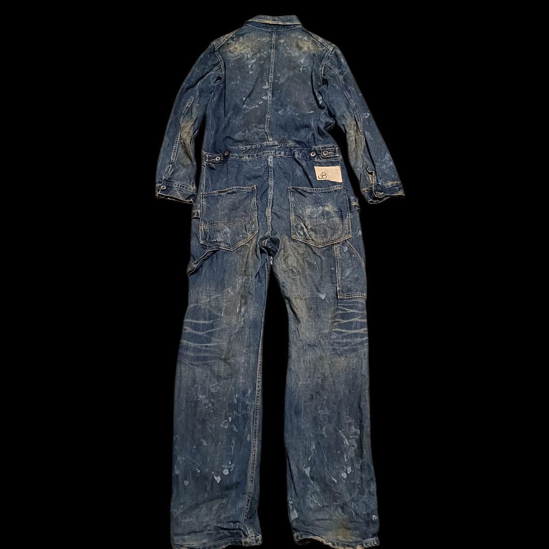 ジョンブル つなぎ デニムサロペット エンジニアオールインワン JOHNBULL