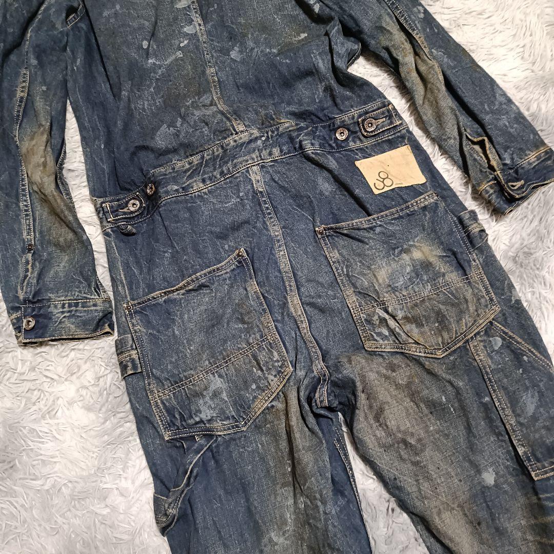 ジョンブル つなぎ デニムサロペット エンジニアオールインワン JOHNBULL