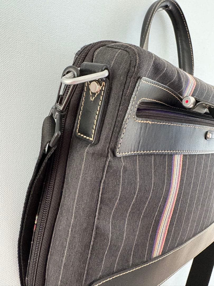 美品 Paul Smith 2wayビジネスバッグ ストライプ