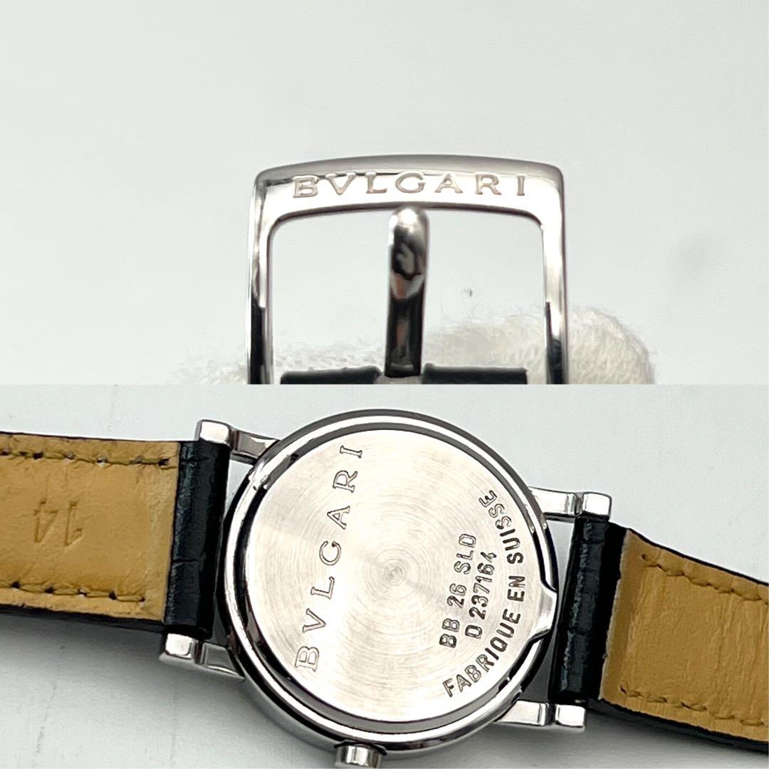 BVLGARI BB26SLD 黒文字盤　シルバー　レディース　クォーツ　デイト