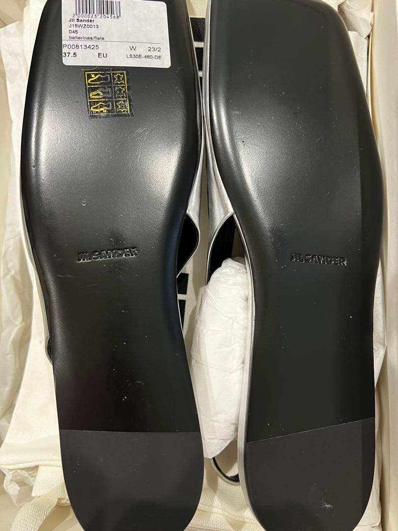 S*a様 jil sander シルバースリングバック　37.5