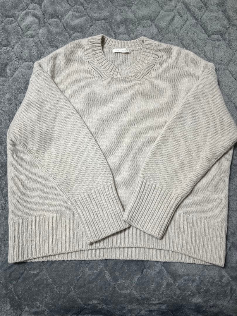 GALERIE VIE ファインウール クルーネックプルオーバー ニット