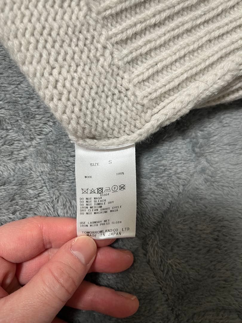 GALERIE VIE ファインウール クルーネックプルオーバー ニット