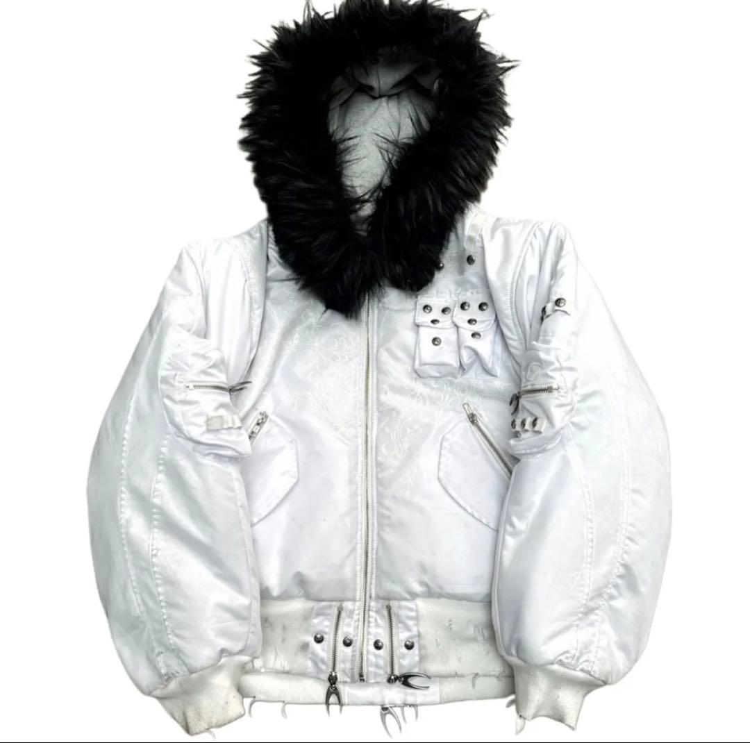 cozy worldwideリバーシブルボンバージャケット opium y2k