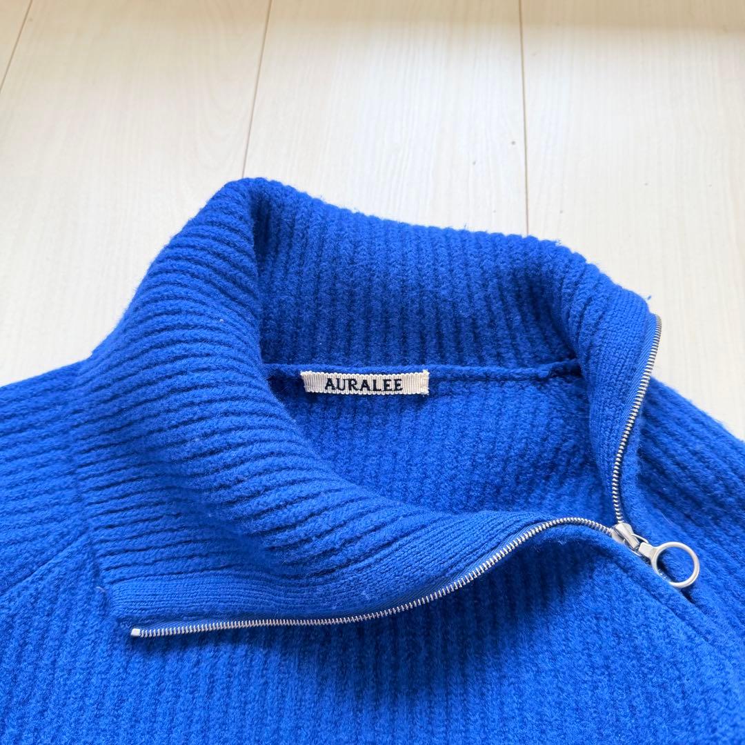 美品✨AURALEE MILLED FRENCH MERINO RIB KNIT