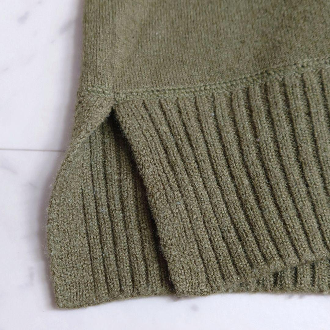 美品♪ 23AW マーガレットハウエル フェルトラフウールニット グリーン系