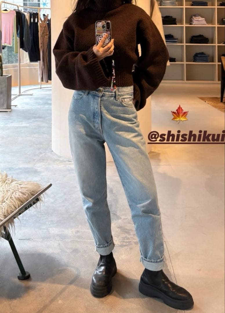 shishikui シシクイ イージー ライトインディゴ 36 美品