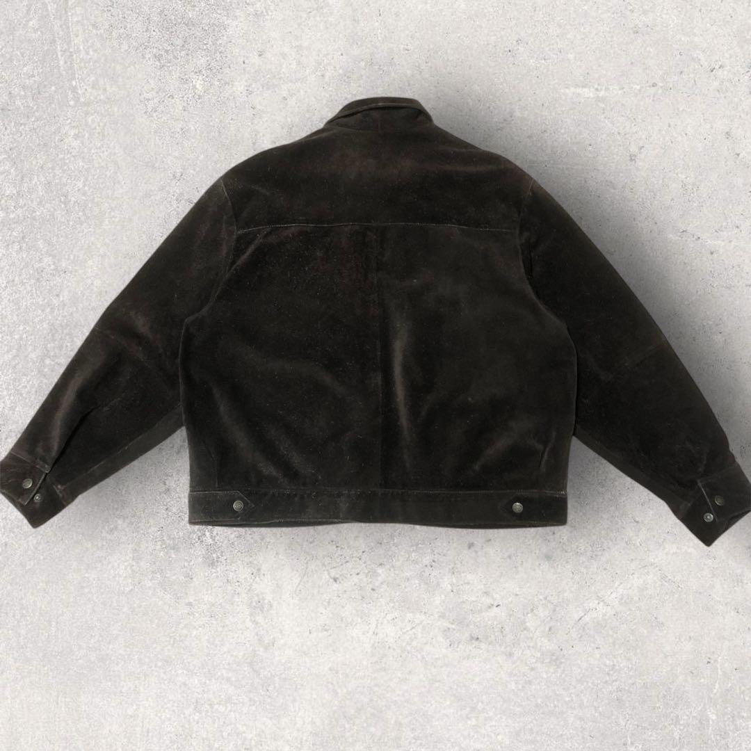 【送料無料】古着好き必見！DickiesヴィンテージスエードジャケットXLサイズ