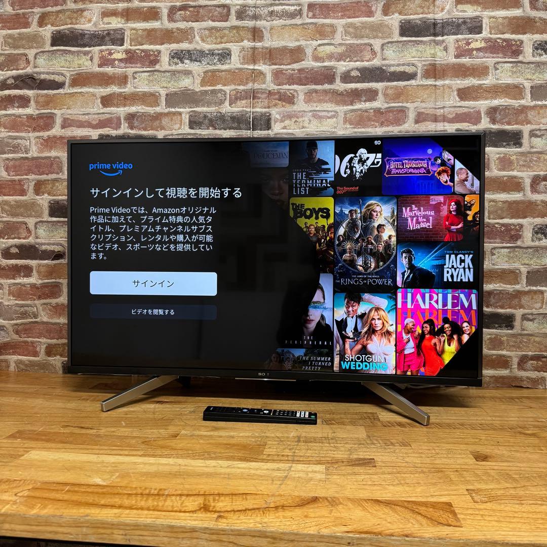 SONY 49V型 4K 液晶テレビ BRAVIA KJ-49X7500F