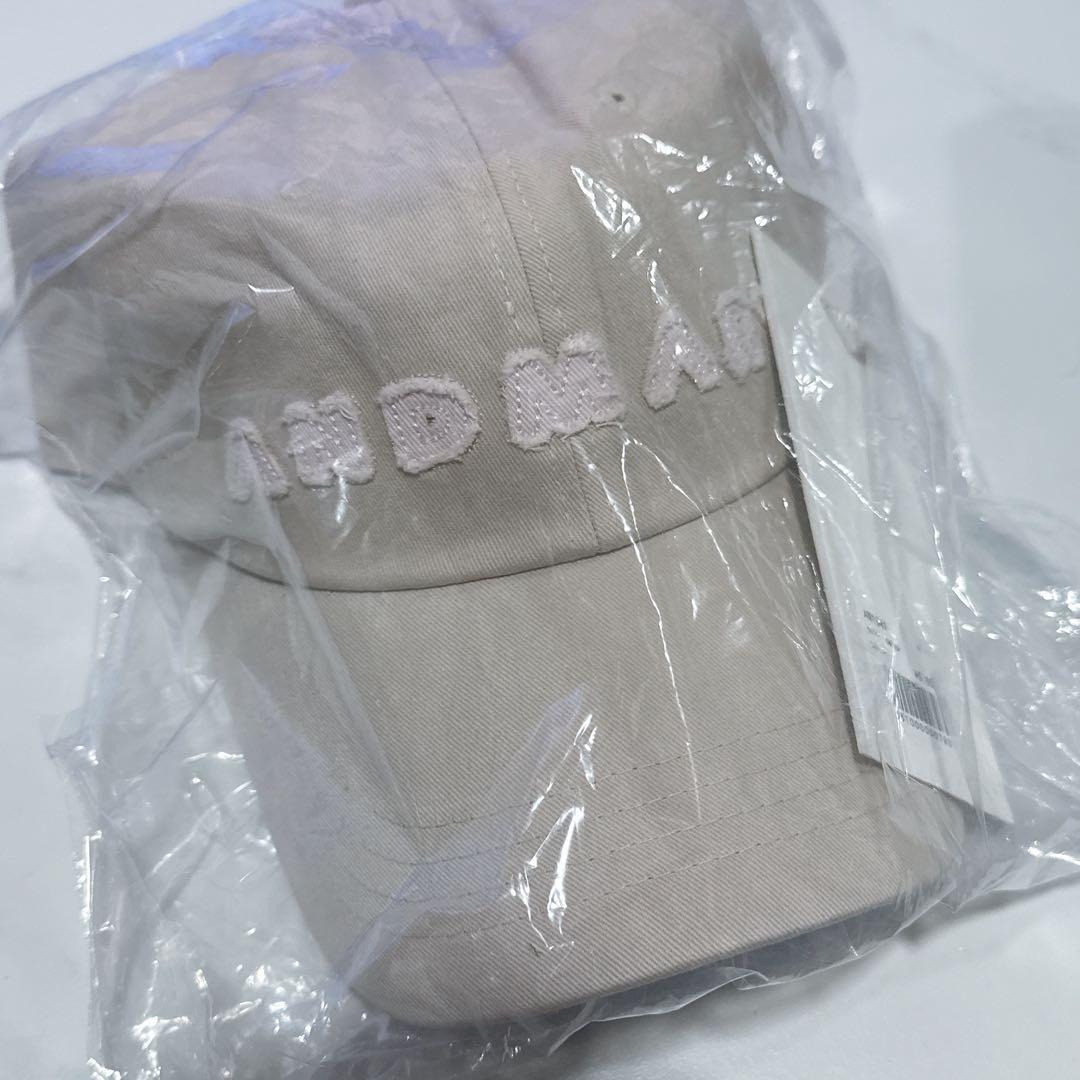 帽子 ANDMARY Mary logo cap beige
