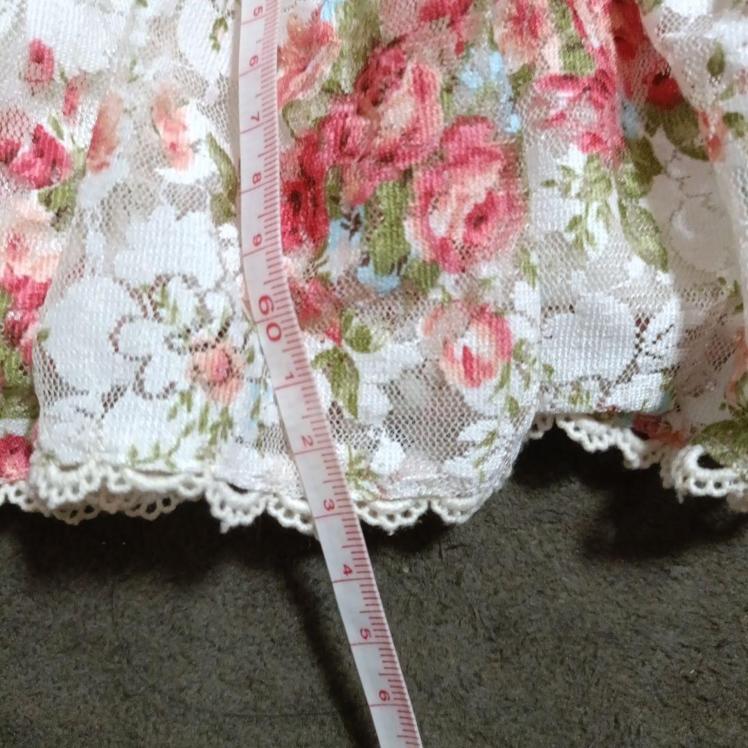 LIZLISA　フラワープリント レースキャミソール　ワンピース