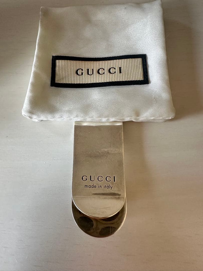レア❗️グッチ GUCCI メンズ マネークリップ キャット ヘッド モチーフ