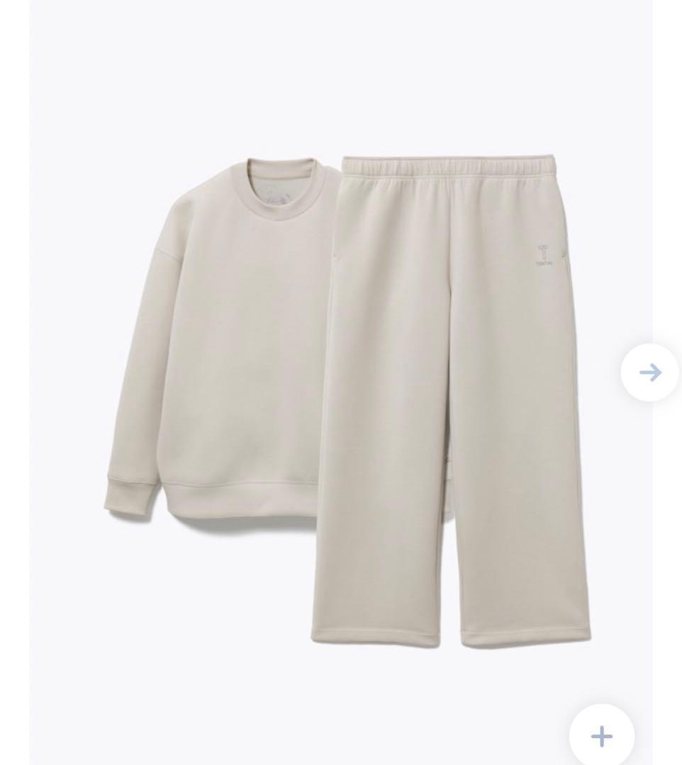 【テックスウェット】クルーネックプルオーバー　セット志田千陽コラボ）