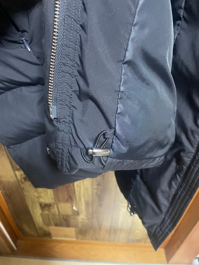 超美品　インディヴィ ダウンコート ラクーンファー付き 40 ブラック