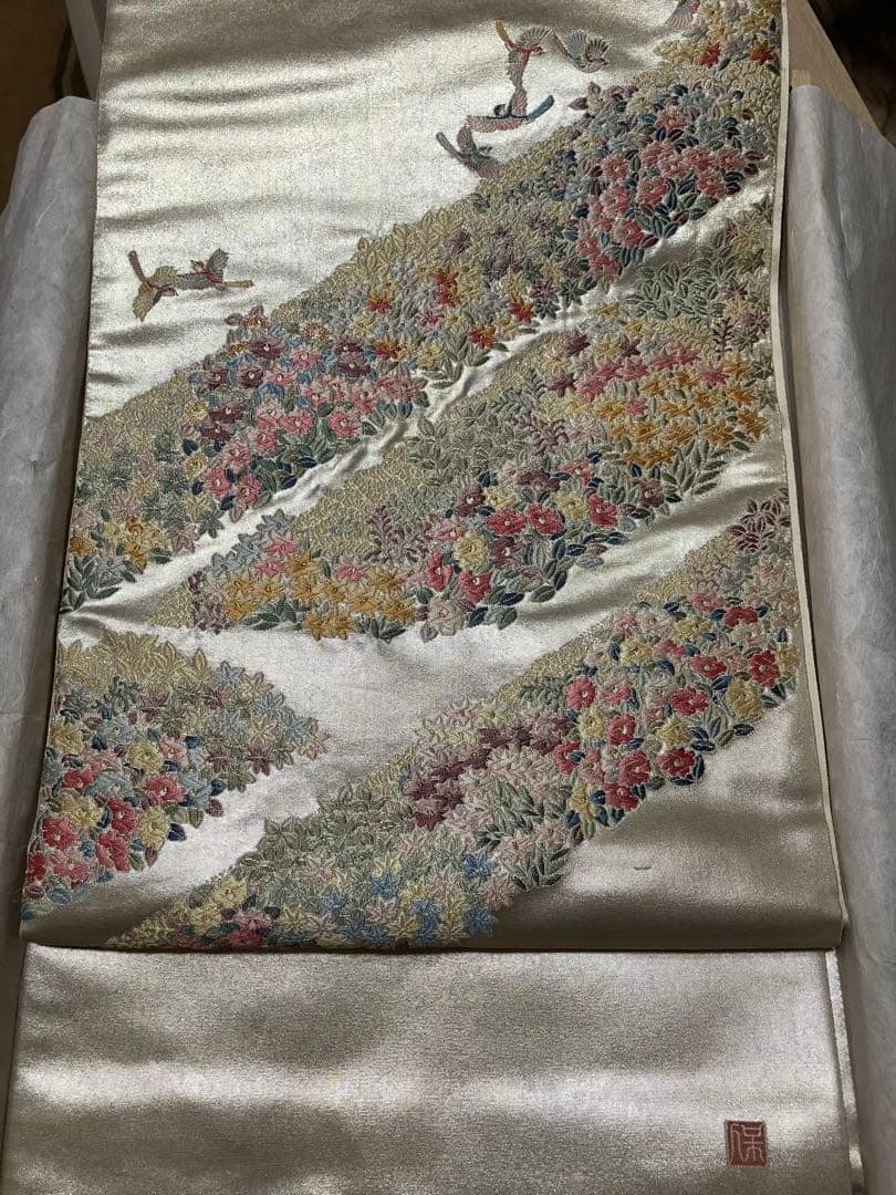 こはるびより名門となみ織物袋帯　新品未使用