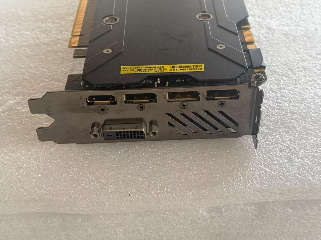 NVIDIA Geforce GTX1080 ビデオカード 8 GB 美品