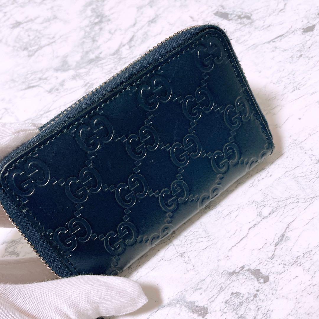 GUCCI グッチ レザー ケース GGパターン