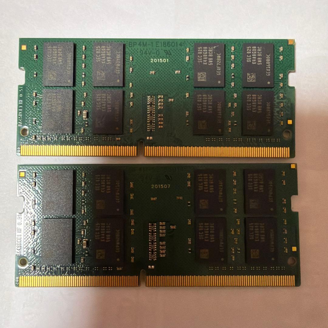 Transcend 16GB DDR4 2400MHz 2枚32GB