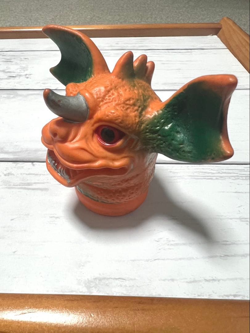 ピ*ん様 頭部のみ　昭和レトロ バラゴンソフビ ブルマァク