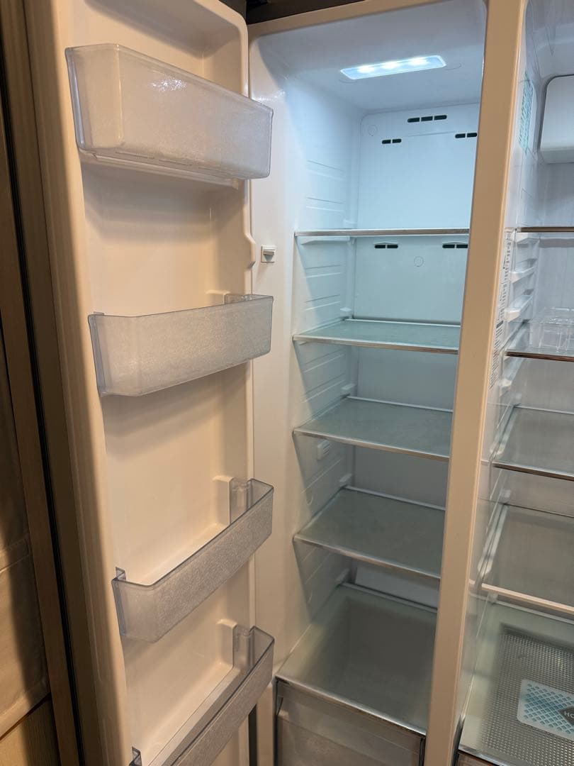 2020年製で10年保証加入★アクア冷蔵庫 AQR-SBS48K(S)観音開き