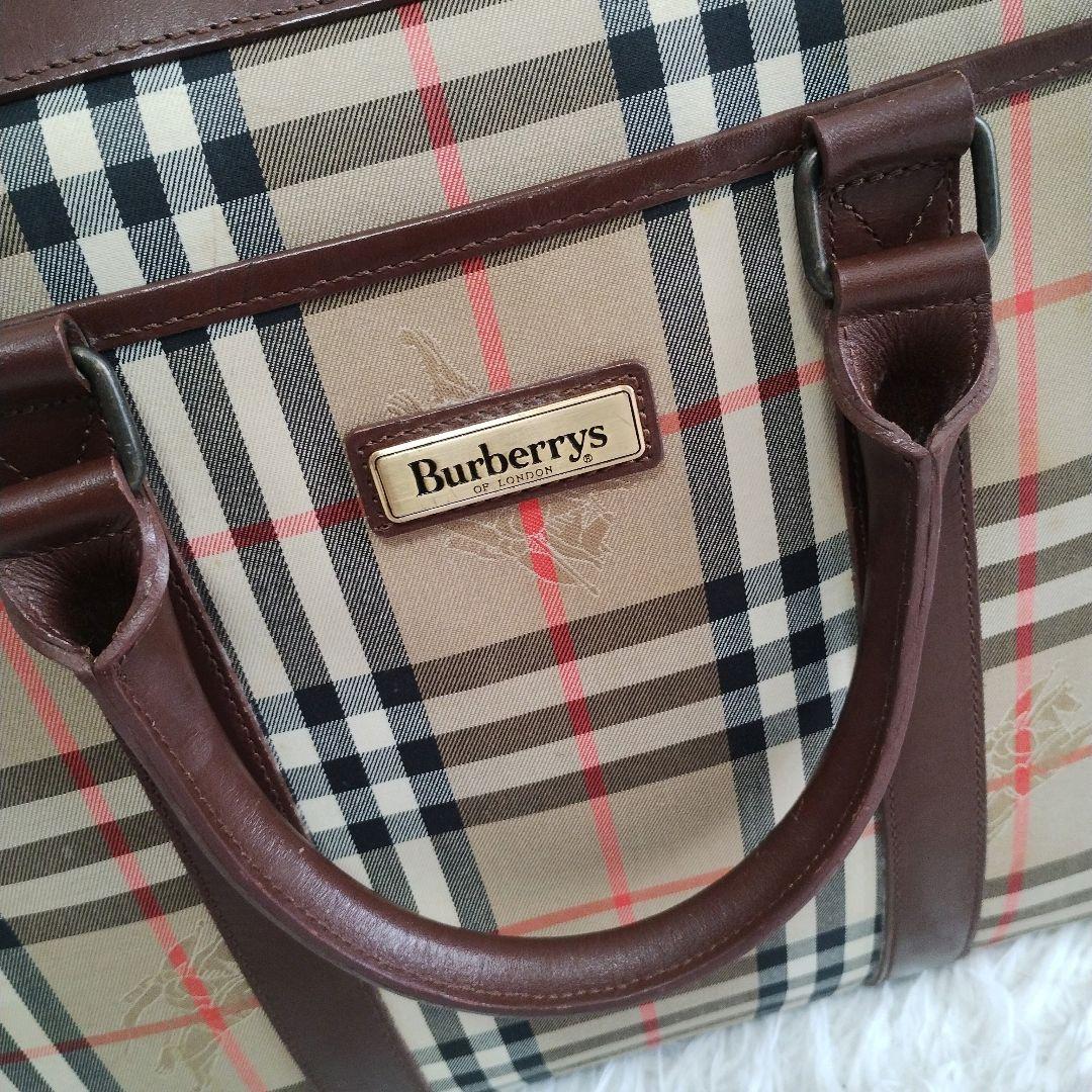 【美品】バーバリー ブリーフケース ノバチェック シャドーホース
