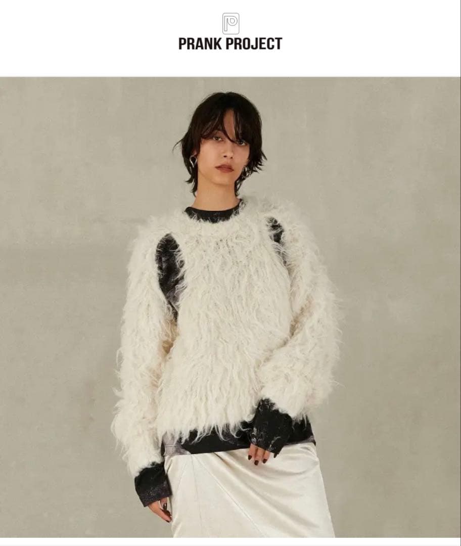 トップス PRANK PROJECT Shaggy Knit Pullover