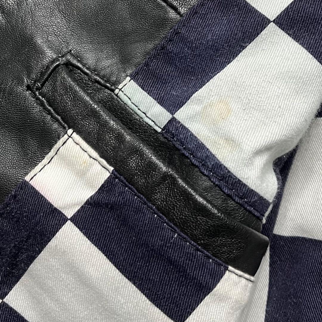 希少 RHC ロンハーマン ラムレザー シングル ライダース アウター ブルゾン