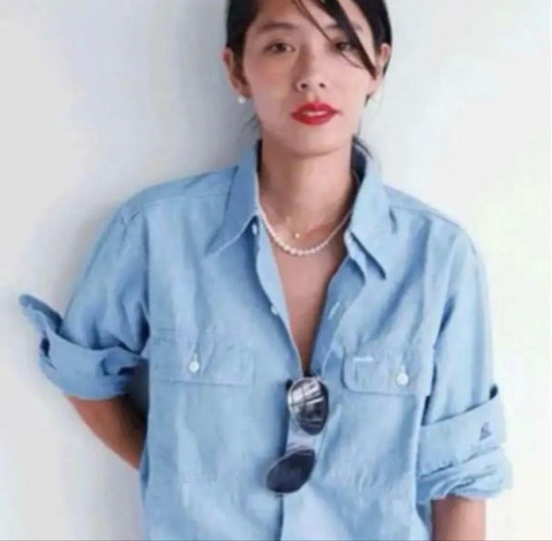 マディソンブルー シャンブレー　シャツ　ハンプトン　01