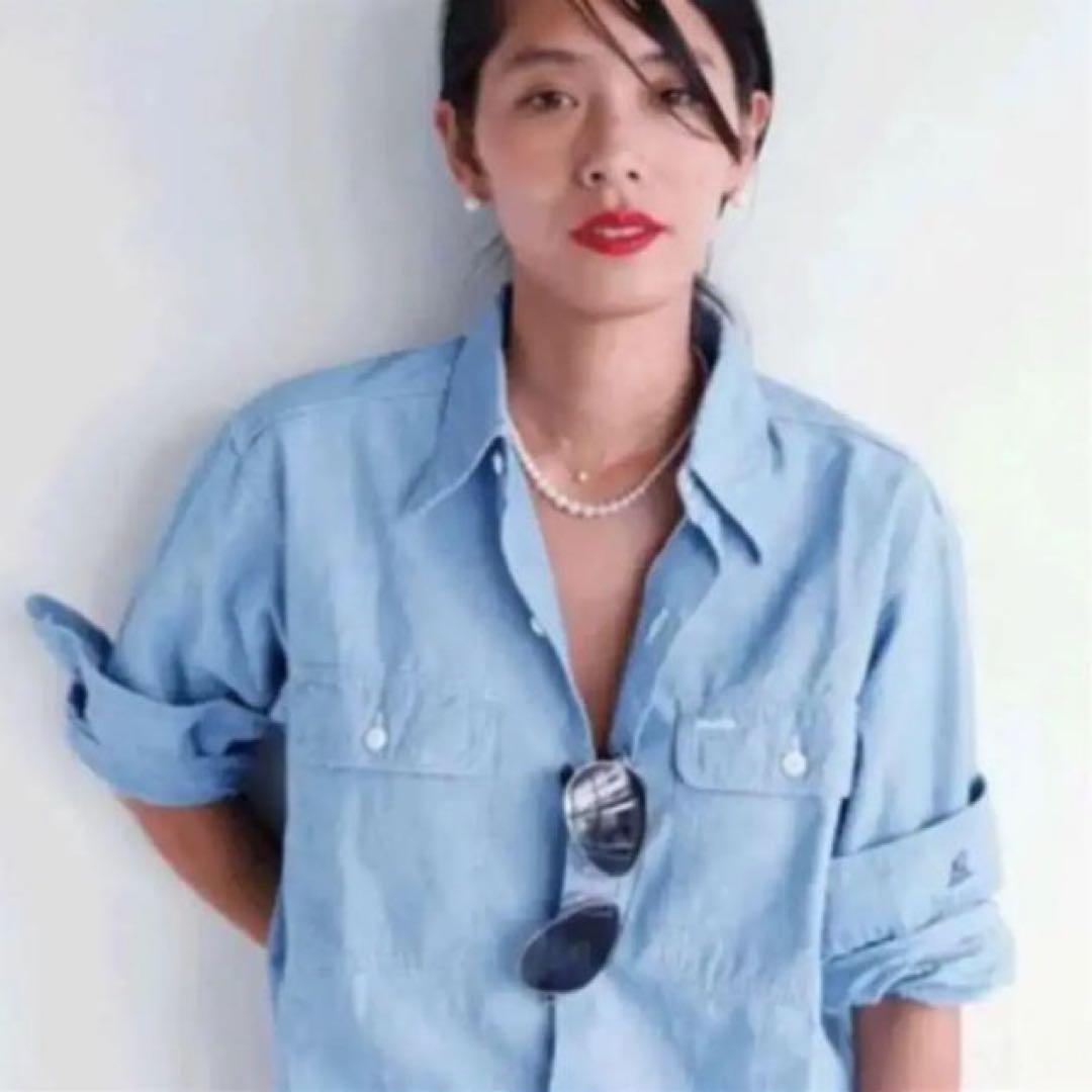 マディソンブルー シャンブレー　シャツ　ハンプトン　01