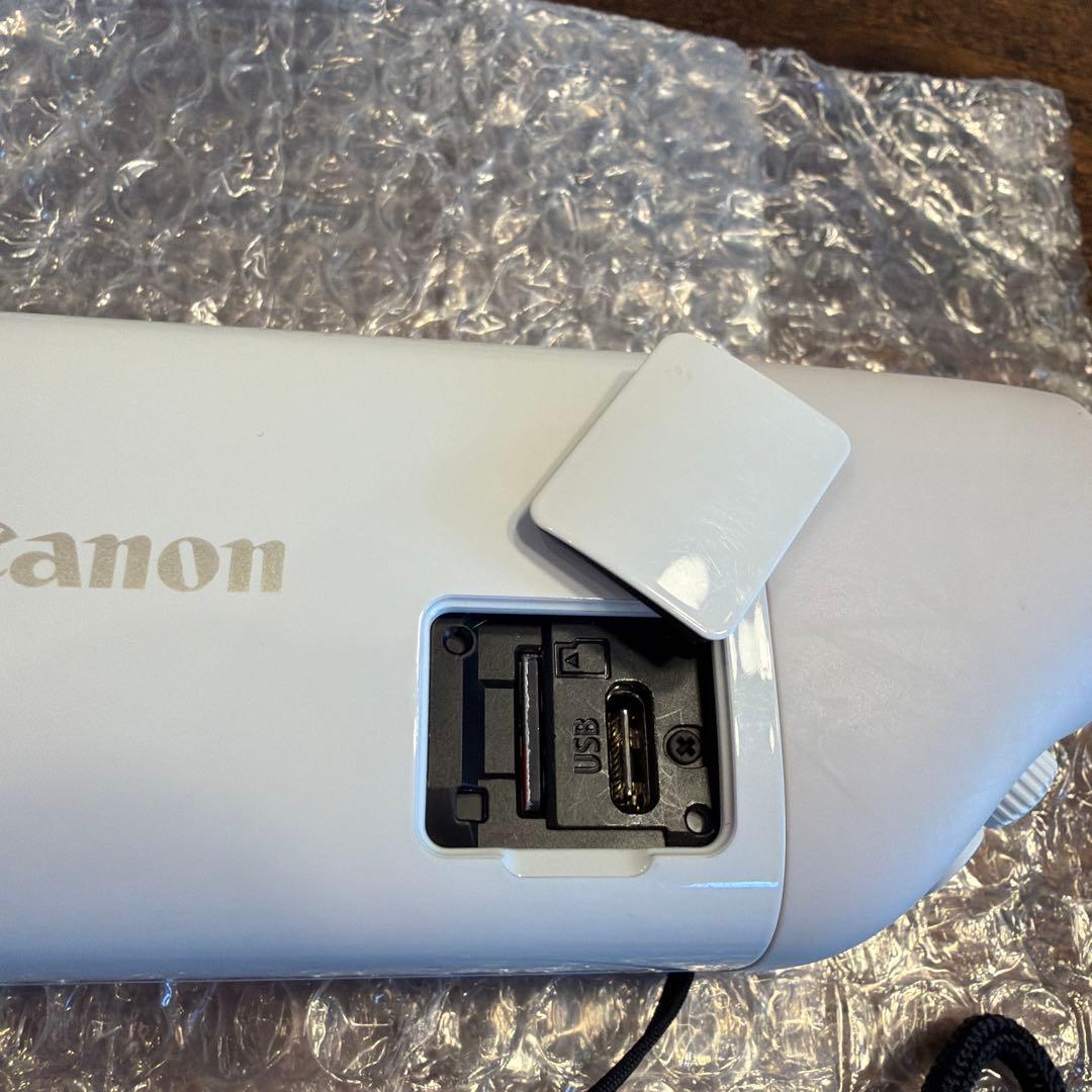 真*様 Canon コンデジPowerShot ZOOM ホワイト カード付き