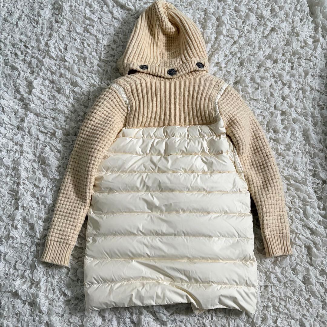 【未使用級】バークBARK ダウンジャケット　ダッフルコート　ニットダッフル