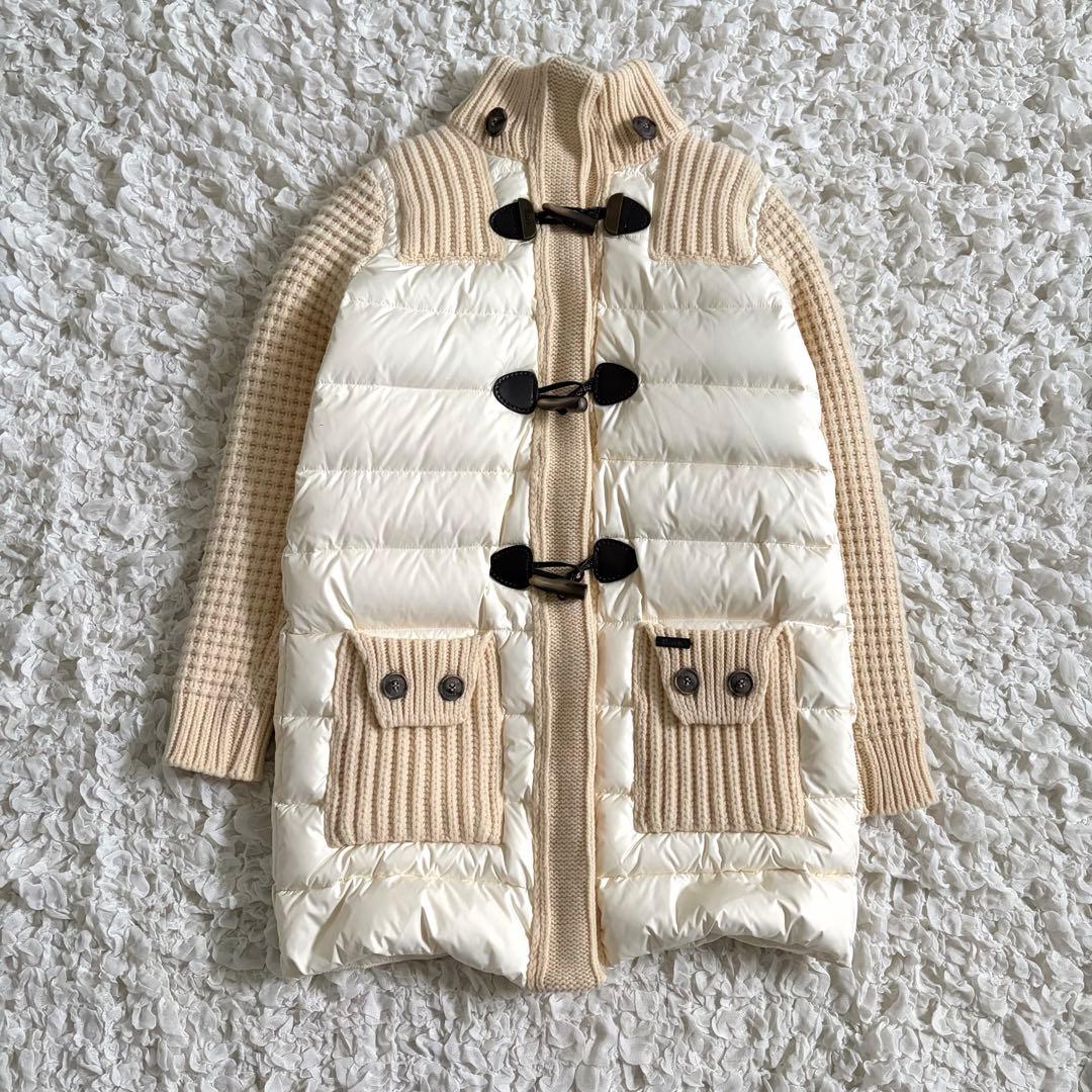 【未使用級】バークBARK ダウンジャケット　ダッフルコート　ニットダッフル