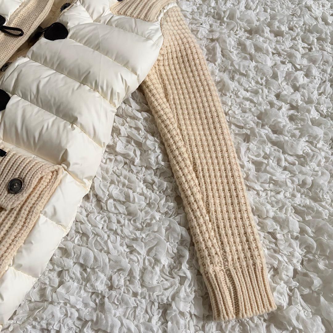 【未使用級】バークBARK ダウンジャケット　ダッフルコート　ニットダッフル