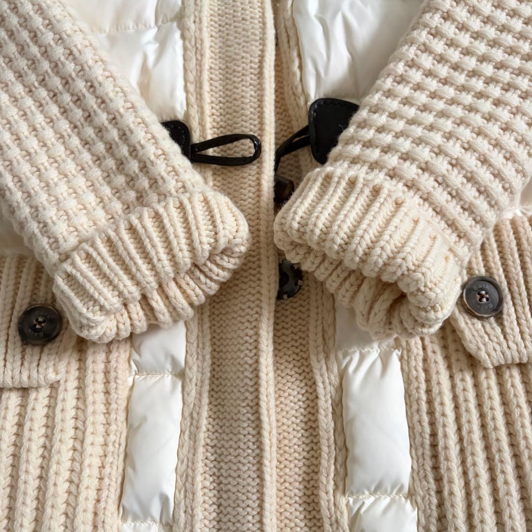 【未使用級】バークBARK ダウンジャケット　ダッフルコート　ニットダッフル