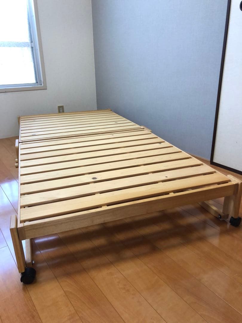 折りたたみ式木製すのこベッド（ベルメゾン）