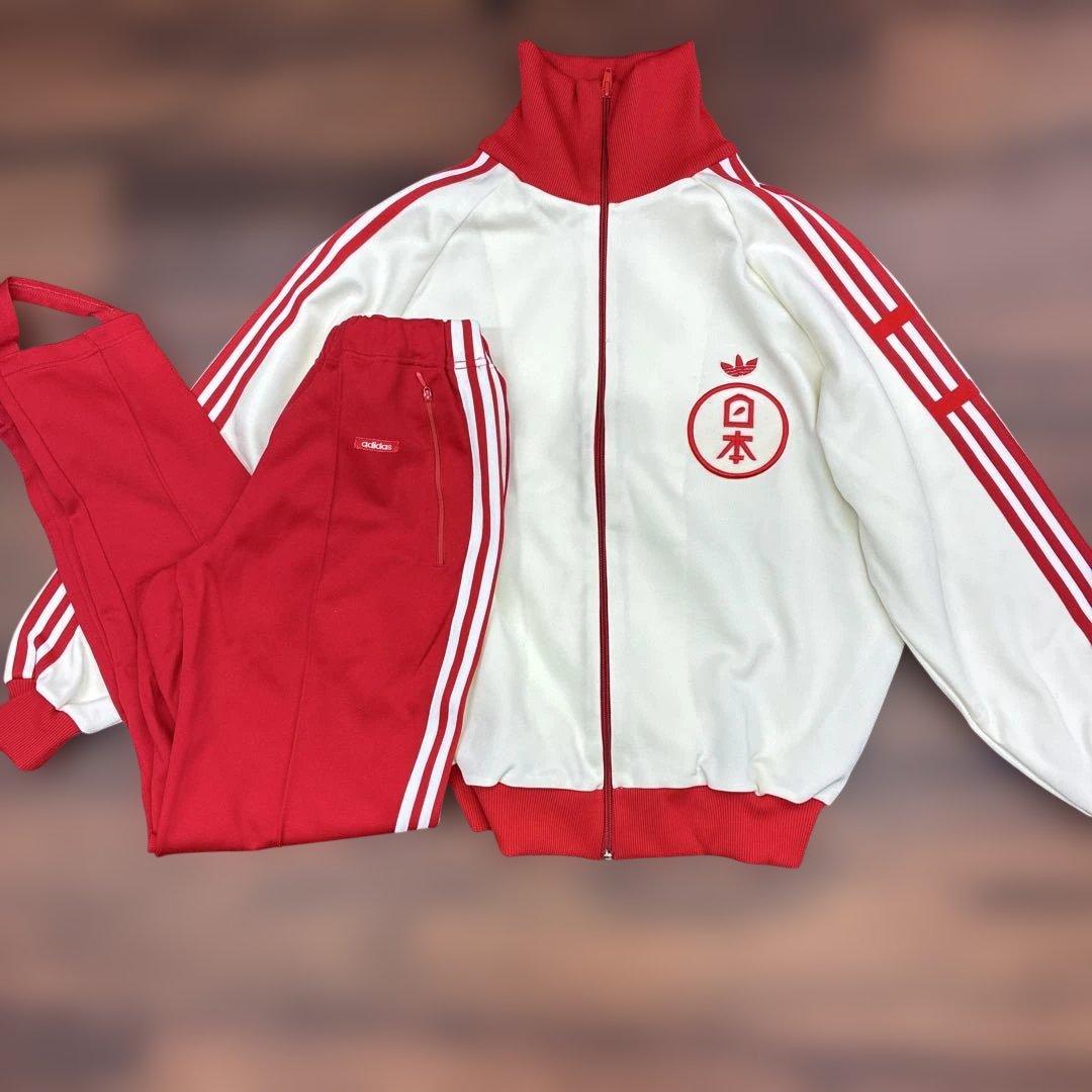 adidas セットアップジャージ　赤白　5 号 ◎39