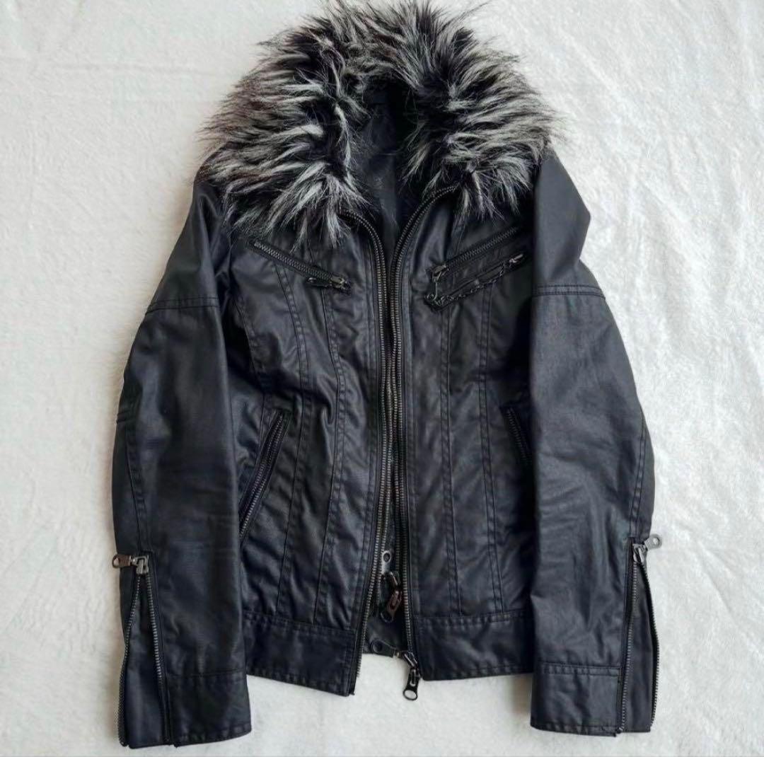 FUGA fur coating jacket 00s v系 平成
