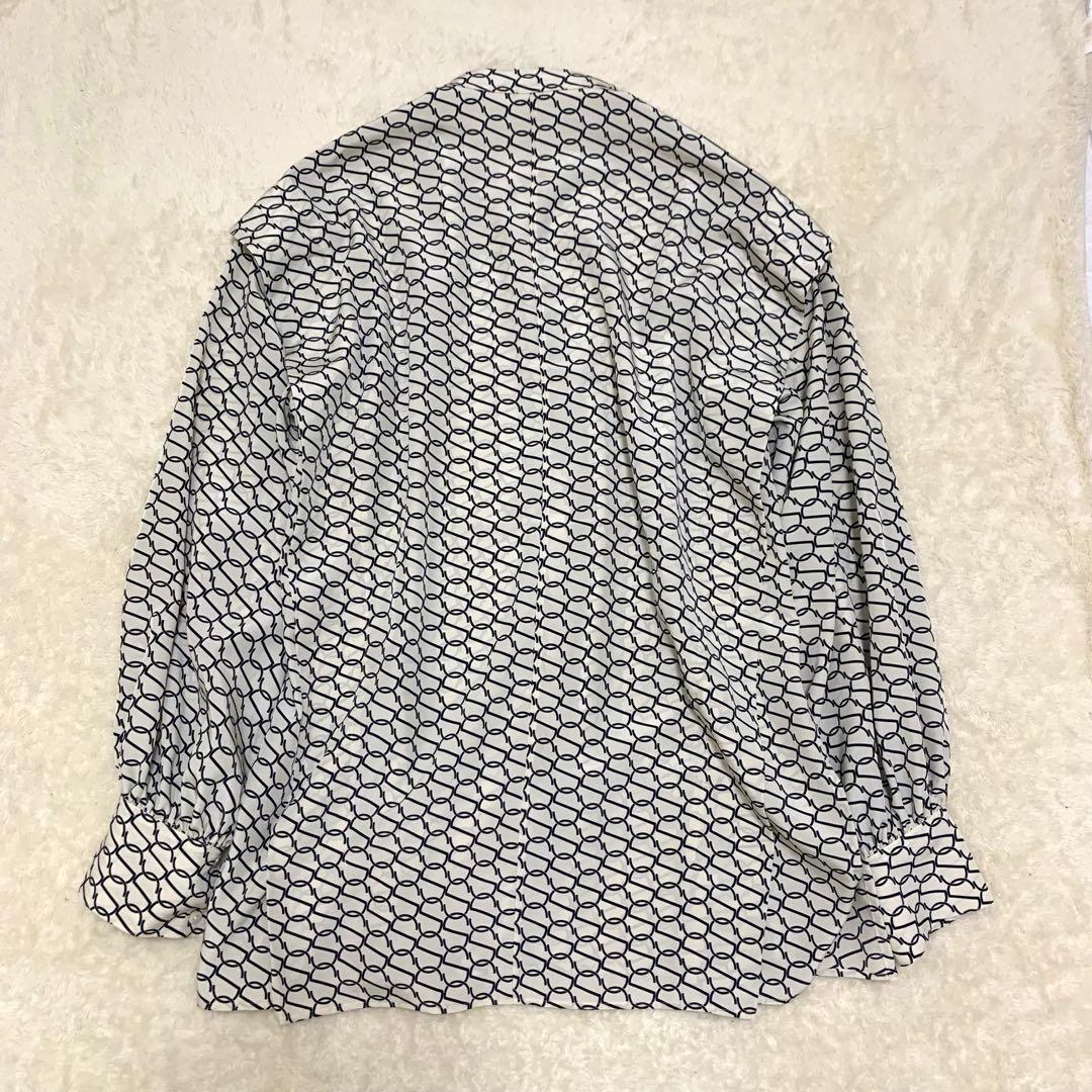 2023 Spick&Span モノグラムプリントレイヤースリーブブラウス 総柄