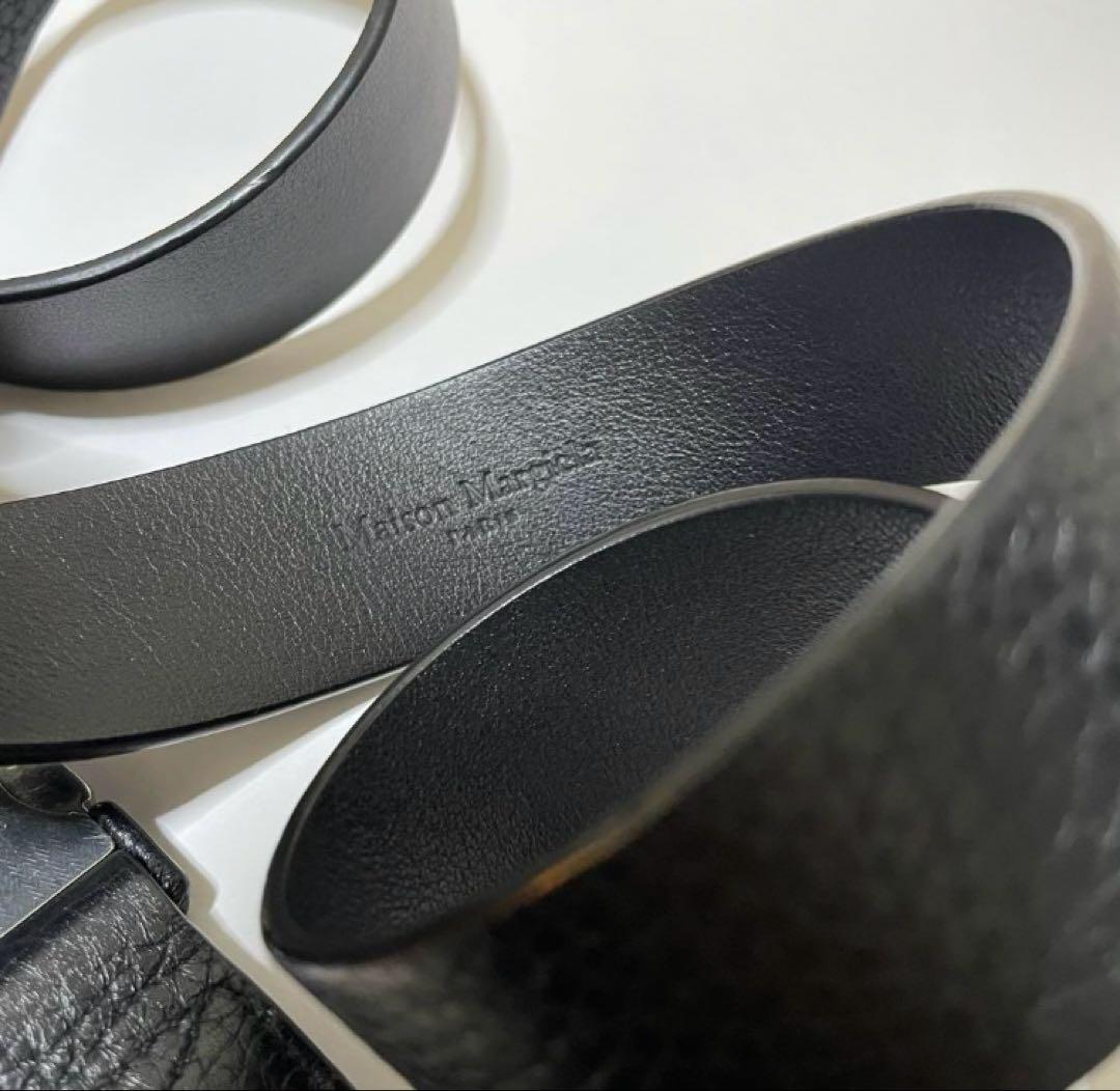 maison margiela マルジェラ　レザーベルト　黒