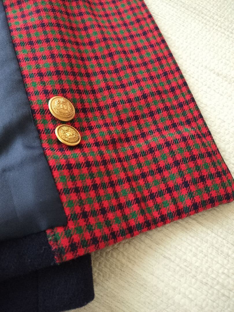 familiar 　コート　ネイビー ダブルブレストコート 140 150