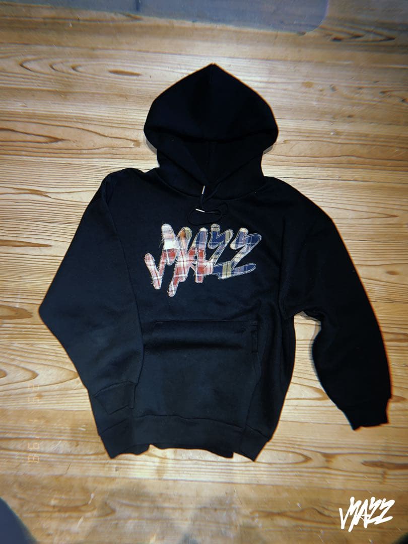 トップス MAZZ hoodie shirt patchwork