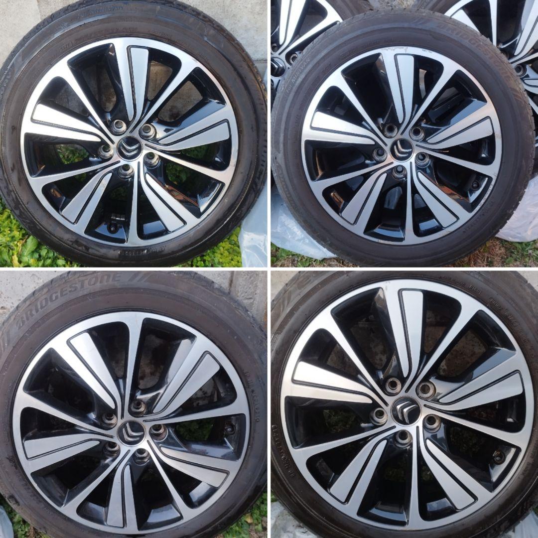 シトロエン グランドC4ピカソ純正ホイール17㌅+ブリヂストン夏タイヤ6~7分山
