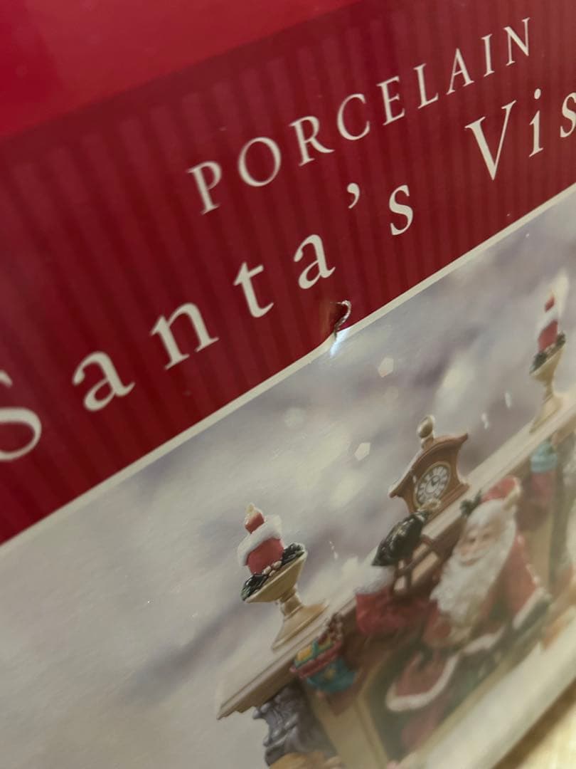 Kirkland Santa's Visit クリスマス磁器製装飾品