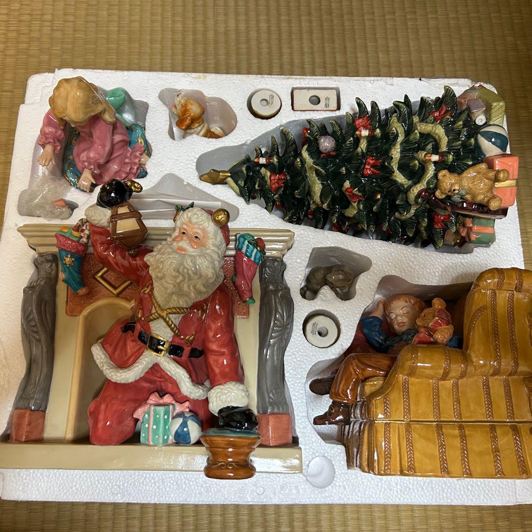 Kirkland Santa's Visit クリスマス磁器製装飾品
