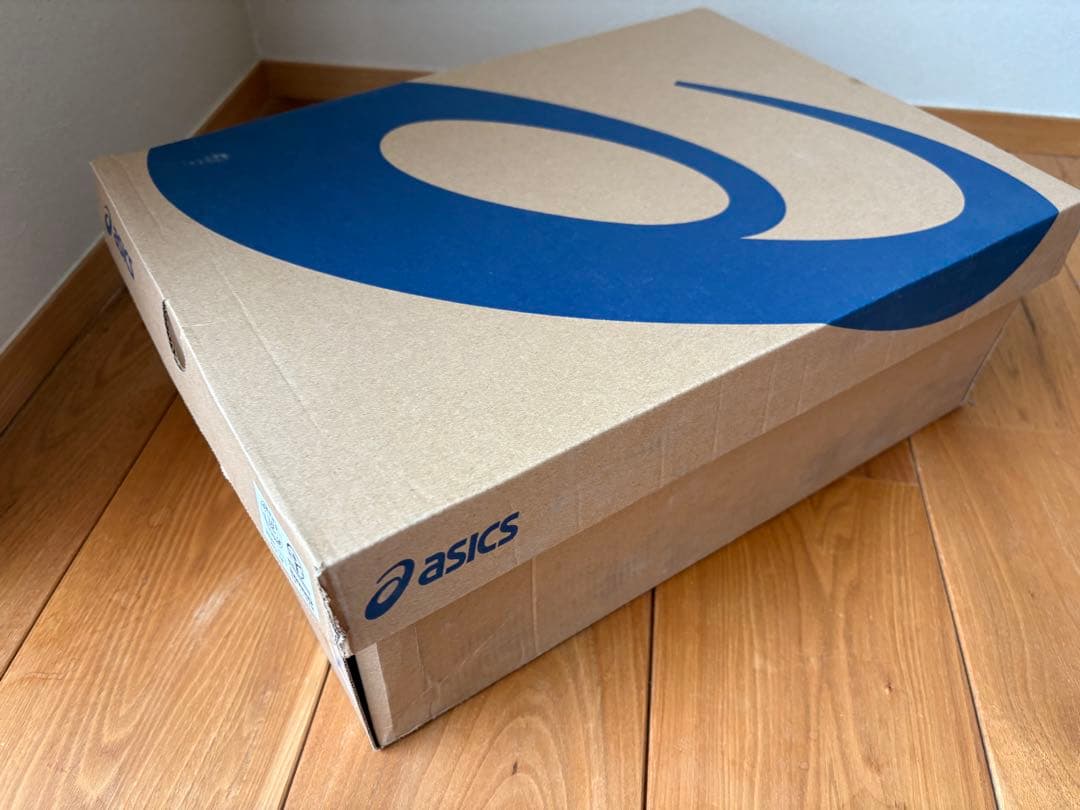 ASICS 青 ハイカット安全靴