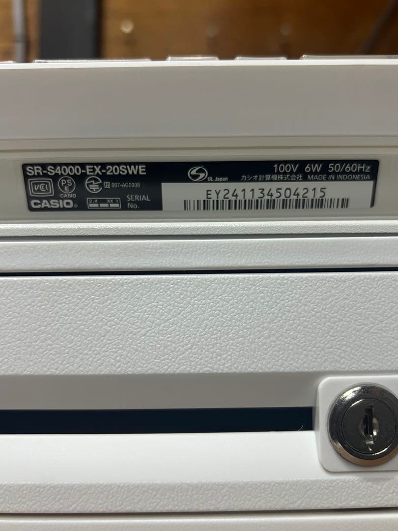 【極美品】CASIO レジスター SR-4000-EX-20SWE