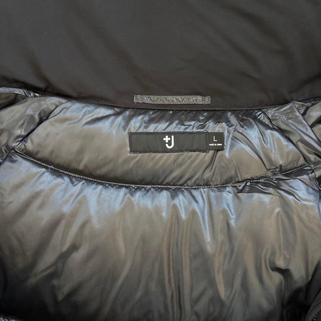 ユニクロ　＋J ハイブリッドダウンジャケット　ブラック　 Lサイズ