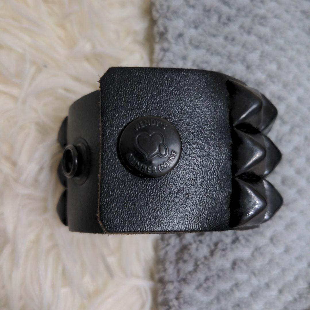 NUMBER(N)INE WENDY'S ブレスレット 3連 スタッズ 黒