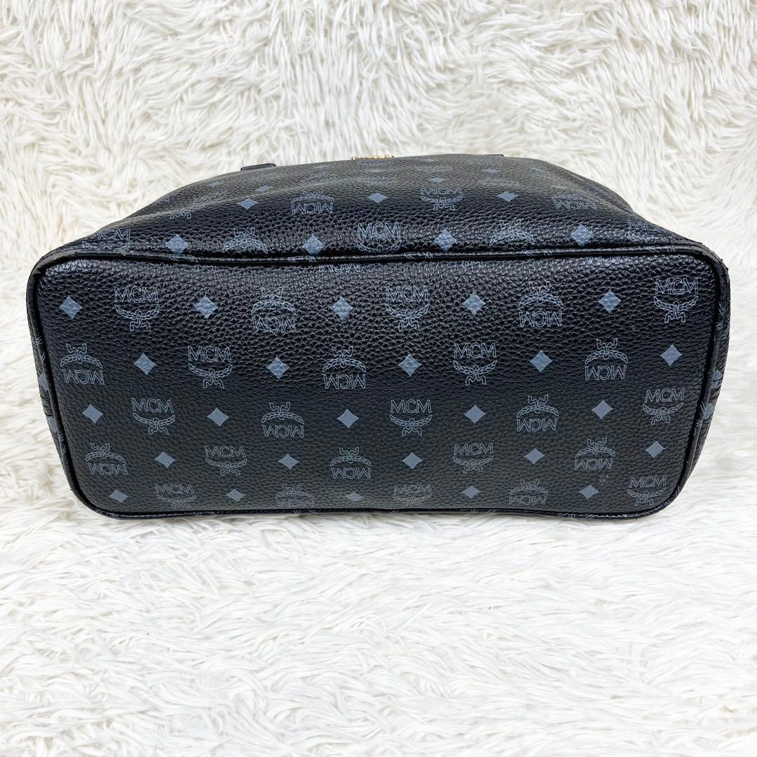 【希少】MCM トートバッグ ヴィセトス モノグラム ロゴ金具 肩掛け A4