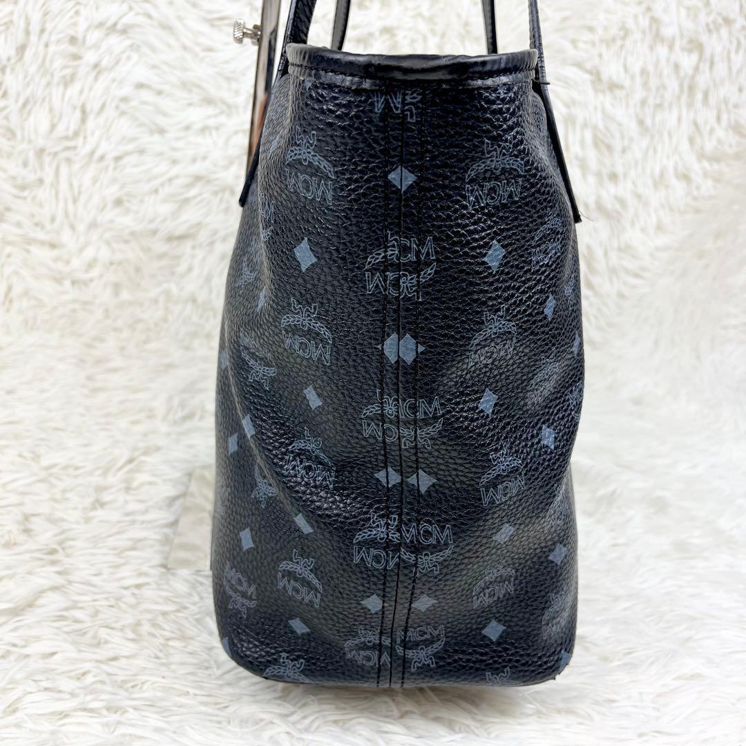 【希少】MCM トートバッグ ヴィセトス モノグラム ロゴ金具 肩掛け A4